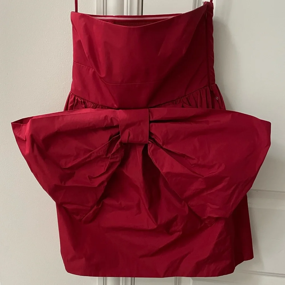 RED Valentino Red Bow Mini Dress - Sz 38 IT / XS - Worn Once - Picture 4 of 15